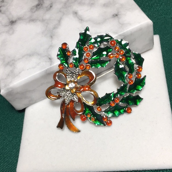 ๐50% OFF/3+...Christmas Wreath Brooch - Picture 6 of 10